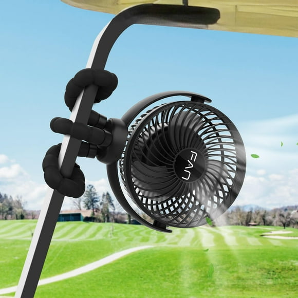 Ventilador para carrito de golf Lovegoo recargable de 10000 mAh con 55 horas de funcionamiento