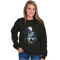 thumbnail image 3 of Wolf Pack Howling at Full Moon Sweatshirt for Men or Women Brisco Brands S, 3 of 6