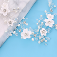 thumbnail image 3 of Nupcial Boda Cabello Vine Flor Hoja Diadema Perla Tiara Cristal Nupcial Accesorios para el cabello Damas y niñas Adepaton CPB-DE-LYY925-1, 3 of 5