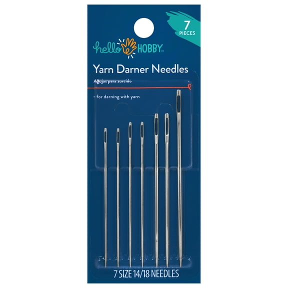 Hello Hobby Yarn Darner Needles, Sizes 14/18, 7 count