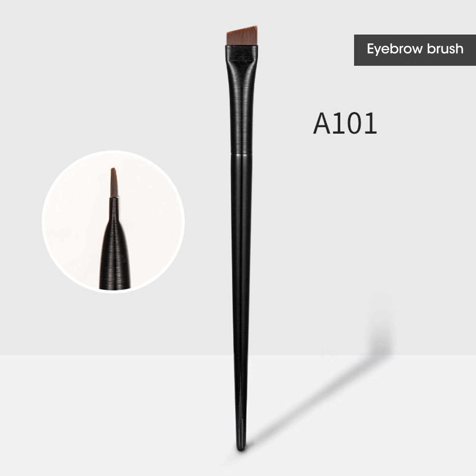 TOPQSC Super Thin Eyebrow Brush Eyeliner Brush Synthetic Hair Angled Sharp Fine Eye Liner Brow Brushes Cosmetic Beauty Make Up Tools