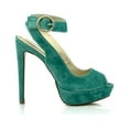 thumbnail image 2 of JADA Platform Heels, Green, 6, 2 of 5