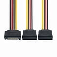 thumbnail image 7 of Xiwai Adapter SATA II Hard Disk Power Male to 2 Female Splitter Y 1 to 2 Extension Cable, 7 of 7