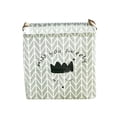 thumbnail image 2 of Cesta de almacenamiento Macarena de lino gris, 2 of 8