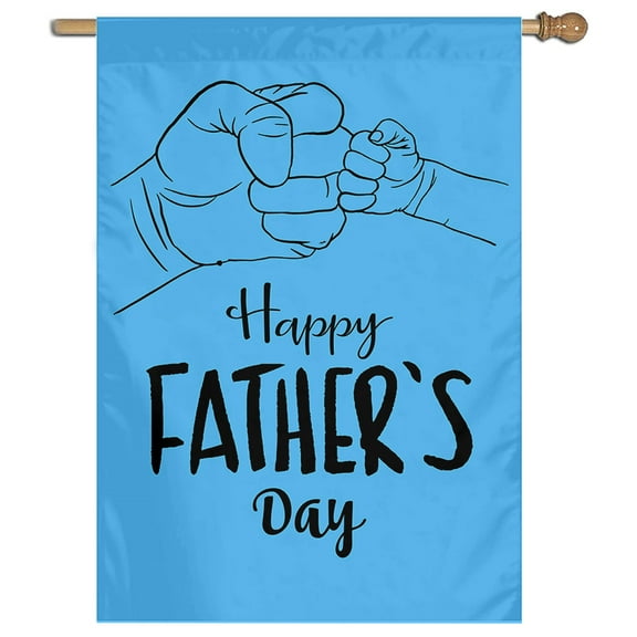 Cayyon Happy Father's Day House Flag  28x40 Double Sided, (Father's House Flag) for Outside Vertical Holiday Yard Décor