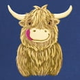 thumbnail image 2 of CafePress - Happy Highland Cow Maternity T Shirt - Maternity Dark T-Shirt, 2 of 3