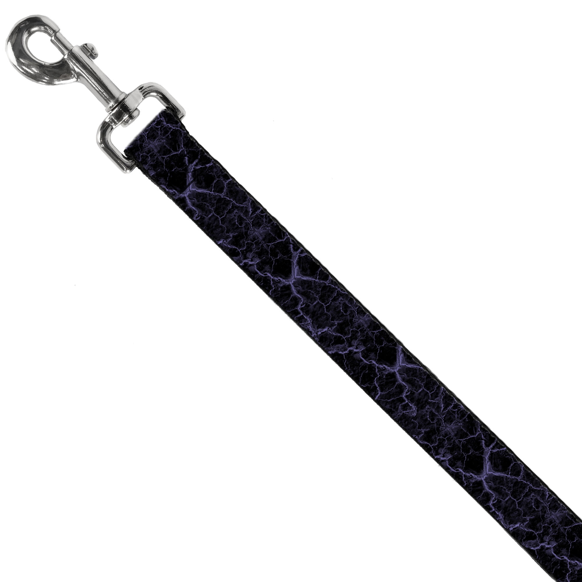 Buckle-Down Pet Leash, Dog Leash, Marble Black Purple, 6 Feet Long 1.0 Inch Wide