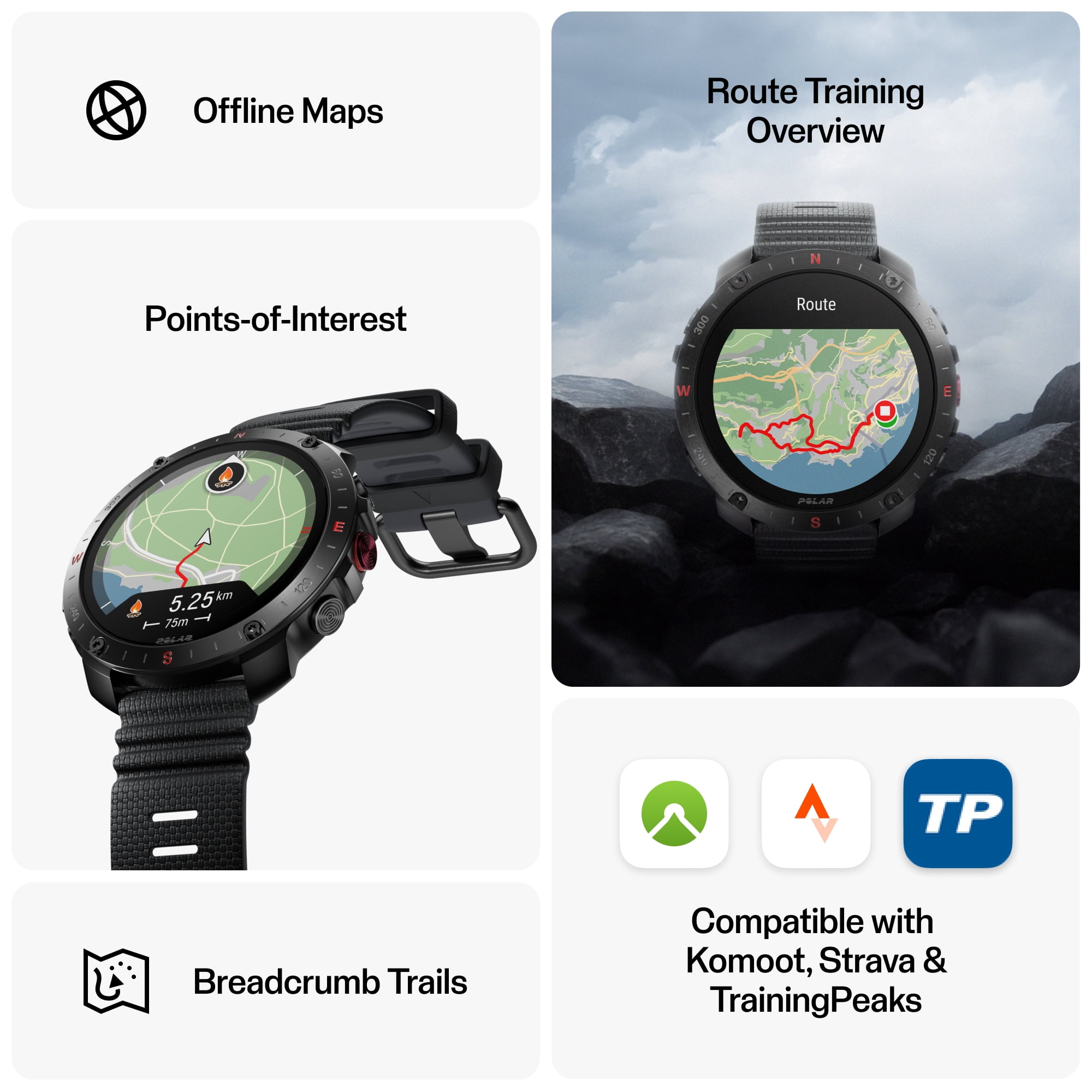 Polar Grit X2 Pro Premium GPS Smart Sports Watch – Ultimate Outdoor Adventure Watch with Rugged Design, Advanced Navigation, Sports Tracking, and Heart Rate Technology for Peak Performance