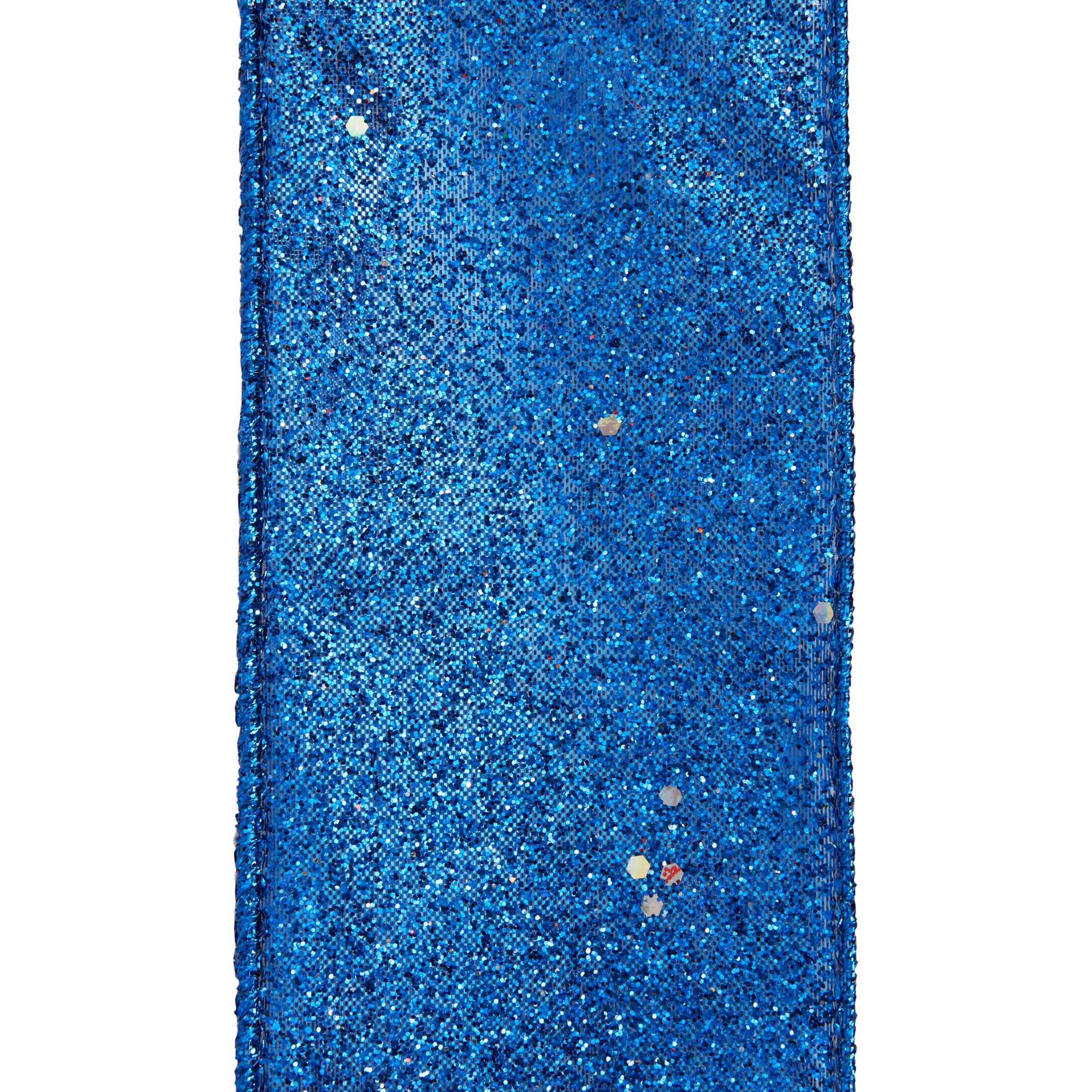 Offray Ribbon, Royal Blue 2 1/2 inch Wired Sheer Ribbon, 15 feet