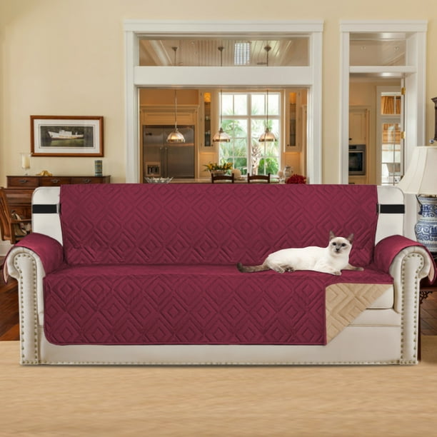Upgraded Original Reversible Couch Slipcover Furniture Protector Reversible Couch Slipcover Furniture