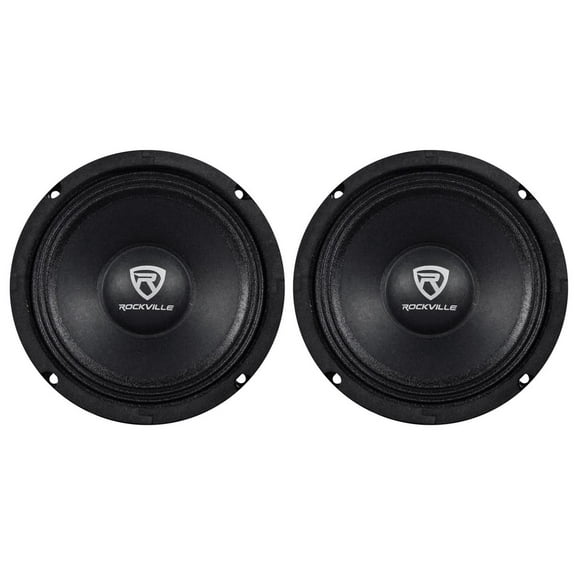 Rockville RM64PRO 6.5" 4-Ohm Mid-Bass Midrange Car Speakers, 400W Peak, 100W RMS, CEA Compliant, Kevlar Reinforced Cone, 2-