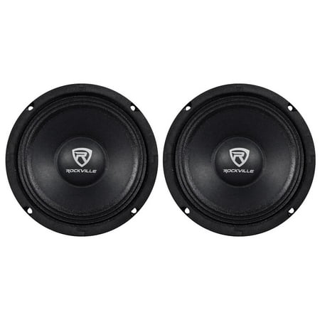 Rockville RM64PRO 6.5" 4-Ohm Mid-Bass Midrange Car Speakers, 400W Peak, 100W RMS, CEA Compliant, Kevlar Reinforced Cone, 2-