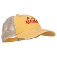thumbnail image 5 of Fur Mama Embroidered Washed Twill Trucker Cap - Mango Tan OSFM, 5 of 5