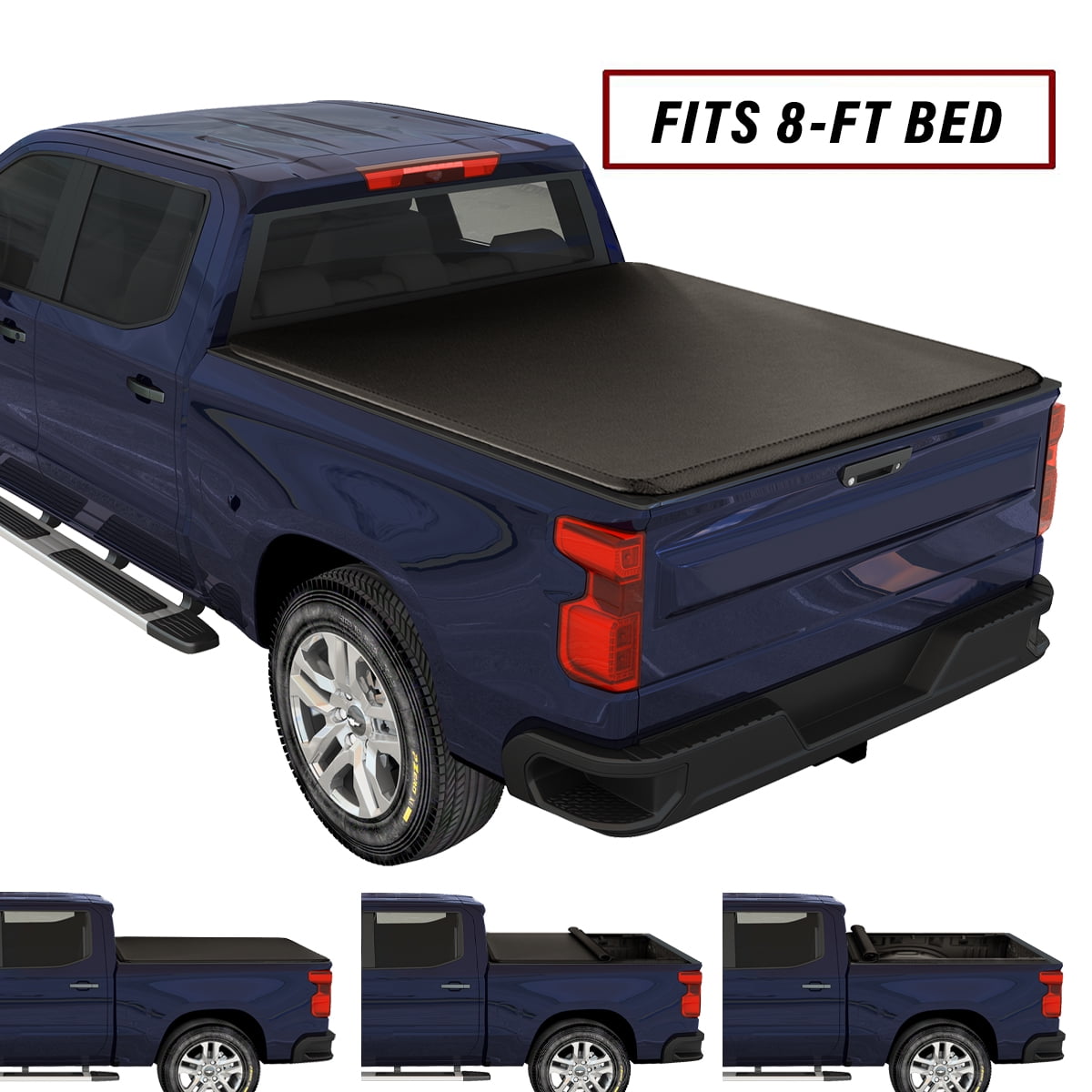 Kikito Soft Roll-Up Tonneau Cover Truck Bed for 1999-2006, 07 Classic ...