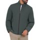 thumbnail image 4 of Chaqueta de negocios INSPIRE CHIC para hombre, con forro, cuello alto, cierre completo, chaqueta formal de golf, color verde oscuro, 4 of 6