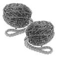thumbnail image 6 of LITINKIMI 2Pcs Round Grey Metal Scrubber for Kitchen Accessories and Lintfree Cleaning, 6 of 8