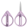 thumbnail image 2 of HonestMatter Travel Scissors, Small Scissors Retractable, Safety Scissors with Slide Button, Pocket Sized Folding Craft Scissors for Sewing Art DIY, Purple, 2 of 7