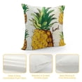thumbnail image 4 of YINGXI Summer Illustration White Fruits Green Fruit Pillow Covers Pillowcases Home Decor Bed Couch Sofa Office Living Room Cushion 12x12in, 4 of 5