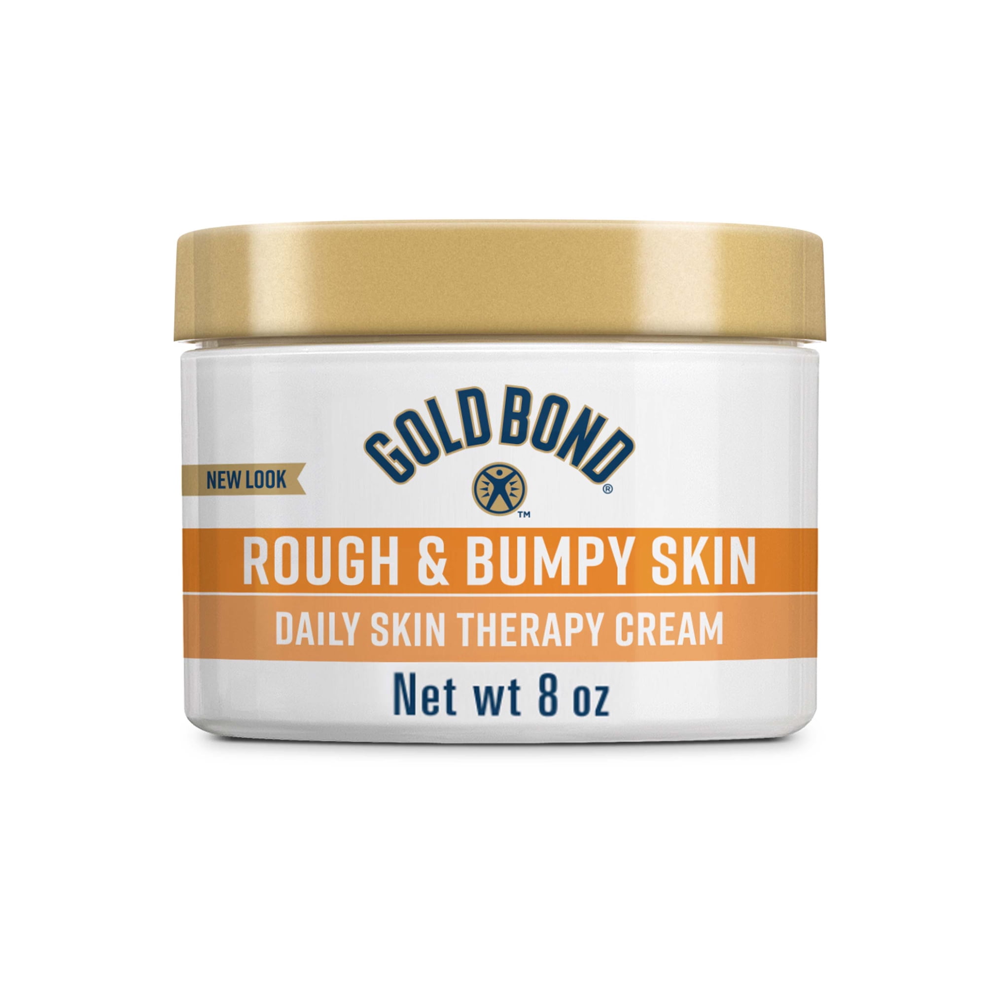 Gold Bond Rough and Bumpy Daily Skin Therapy Cream, 8 oz., Gold Bond Cream With 7 Moisturizers and 3 Vitamins