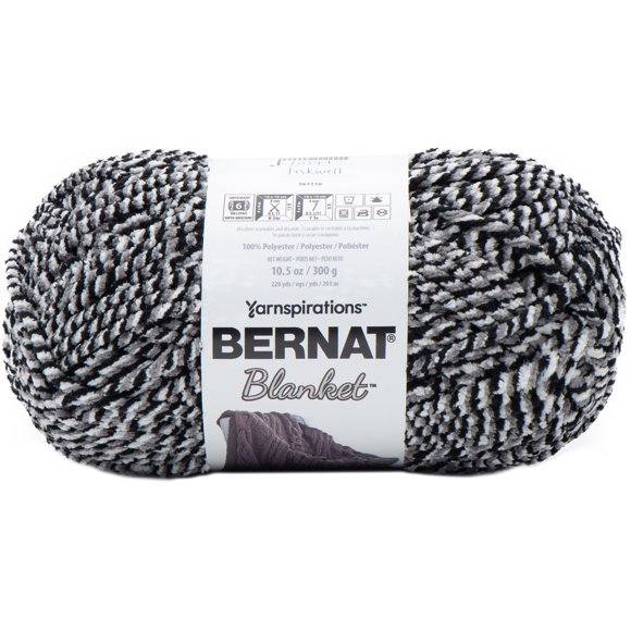 Bernat® Blanket™ #6 Super Bulky Polyester Yarn, Inkwell 10.5oz/300g, 220 Yards