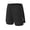 Black, variant on Men's 7" Running Shorts with Zipper Pockets Quick Dry 2 in 1 Workout Gym Shorts with Liner for Tennis Yoga Training Blue XXL
