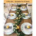 thumbnail image 4 of 13 Inch Round Placemats Set of 4, Cute Easter Bunny Non Slip Heat Insulation PP Table Mats, Eucalyptus Leaves Colorful Eggs Teal Washable Place Mats for Kitchen Dining Party Table Decor, 4 of 7