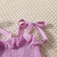 thumbnail image 5 of Tiijoy Girl Summer Outfits Solid Sleeveless Strap Peplum Top Shorts Set, Sizes 9-12 Months, 5 of 8