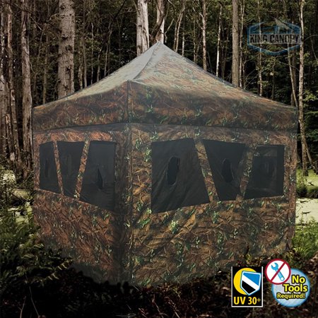 King Canopy 2 in 1 Hunting Blind & Instant Pop Up Tent (10 X10 )