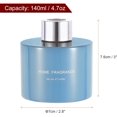 thumbnail image 2 of HARFINGTON 4pcs Empty Glass Diffuser Bottle 140ml/4.7oz Refillable Fragrance Accessories Aromatherapy Jar Container for Replacement Reed Diffuser DIY Home Bathroom Blue with Silver Tone Cap, 2 of 6