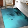 thumbnail image 2 of Ocean Shipwrecks Area Rugs 3'x5', Washable Small Throw Rugs for Living Room Bedroom, Coastal Nautical Dolphins Vintage Indoor Outdoor Rug Non-Slip Low Pile Carpet Runner Reversible Floor Mats, 2 of 8
