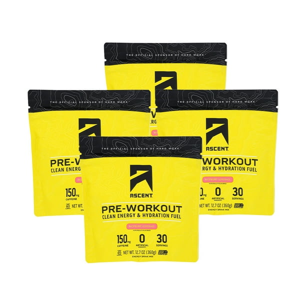 Ascent Pre Workout Powder for Men & Women with Caffeine & Electrolytes