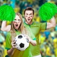 thumbnail image 5 of QZS Green Cheerleading Pompoms,15Pcs Plastic Cheerleader Pompoms for Homecoming Game,Sports Squads Dancing Party,Sports Spirit Stage Performance Celebration, 5 of 6