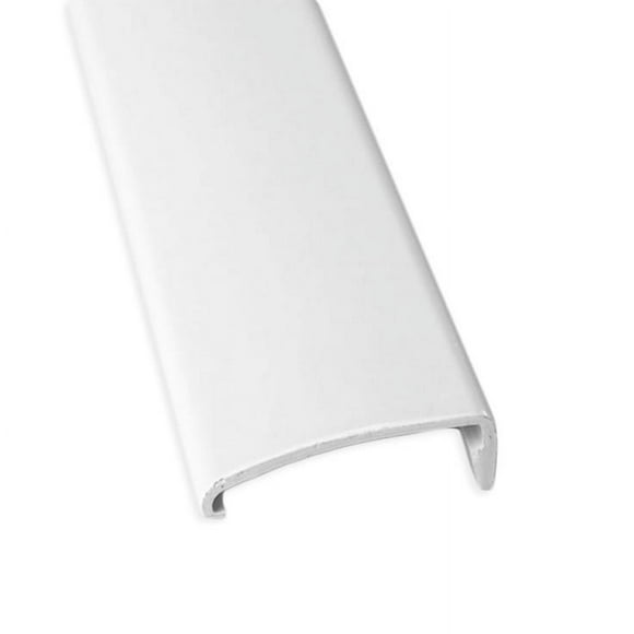 Lippert Components Screen Door Trim 326191 For Use With Lippert Radius Corner Screen Doors; 76 Inch Length Cut To Fit; White; UV Resistant Plastic
