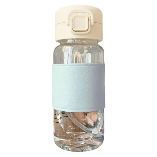 Harpily Large Capacity Bag Spring Sippy Cup With Leather Cover Ironing Plastic Cup Male And Female Students Couples Gift Water Cup
