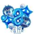 thumbnail image 1 of Set de globos para decoración de fiesta de octavo cumpleaños de Chaungfu, 11 unidades, 1 of 5