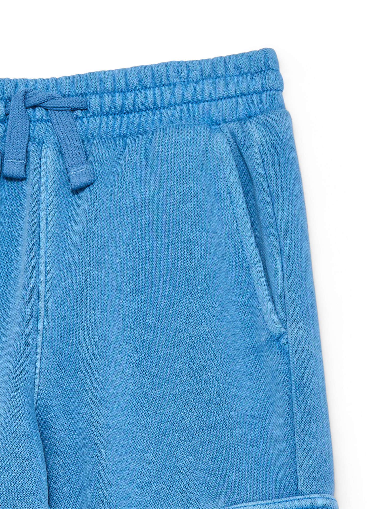 Wonder Nation Boys Garment Dyed Fleece Cargo Pants, Sizes 4-18 & Husky