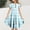 02 Blue, variant on Freshbabe Girls'Polka Dot Tiered Dress, Ruffle Short Sleeve Casual Summer Dress for Kids