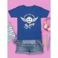 thumbnail image 3 of Fly Away - Retro Winged Emoji Graphic Youth's T-shirt, 3 of 4