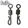thumbnail image 2 of 25 / 50 / 100 Uds conector giratorio de pesca en forma de Q broche giratorio de cambio rápido para accesorios de aparejos de Terminal de pesca de carpa Tan Jianjun unisex, 2 of 2