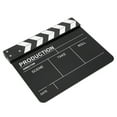 thumbnail image 4 of 30x25CM Acrylic Clapperboard Director Professional Movie Film Action Clap Photography ToolWhite Stripe Black Board, 4 of 5