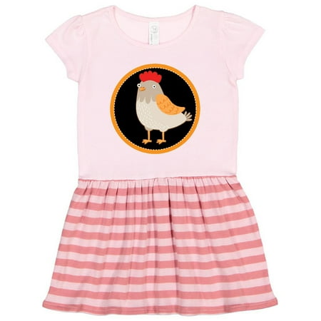 

Inktastic Chicken Farmer Hen Gift Toddler Girl Dress
