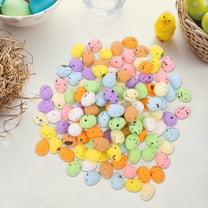 MLINS 100pcs Miniature Easter Eggs Bulk Spotted Colorful Easter Eggs Basket Stuffer