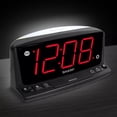 thumbnail image 3 of Sharp LED Digital Alarm Clock, Swivel Base, Black Case, Red Display, SPC033A, 3 of 3