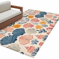 thumbnail image 2 of 3'x5' Area Rugs, Shell Coastal Indoor Outdoor Area Rug for Living Room Bedroom, Summer Beach Nautical Coral Ocean Washable Bathroom Rugs Kitchen Floor Carpet Mats Home Decor Aesthetic, 2 of 8