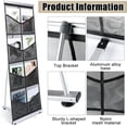 thumbnail image 3 of Outus 2 Pcs Brochure Stand Holder with 8 Pockets Mesh Literature Rack Floor Portable Magazine Display Stand Standing Brochure Rack for Trade Shows Table Top, 3 of 7