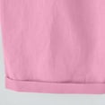 thumbnail image 4 of QLEICOM Women's Shorts Plus Size Cotton Linen Shorts, Jersey Shorts with Deep Pockets, Summer Solid Five Points Casual Pants, Walking Athletic Yoga Shorts, Hiking Comfy Beach Shorts Light Pink Size 16, 4 of 5