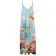 thumbnail image 3 of Underwater World Ship Coral Sleeveless Dress Women's Luxury Party Dress Birthday Dresses for Women, 3 of 6