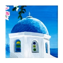 Trademark Fine Art Key and Sea Blue Dome Canvas Wall Art