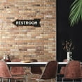thumbnail image 2 of Restroom Left Arrow Vintage Looking Metal Sign 5x17 205170004018, 2 of 5