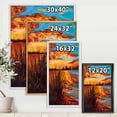 thumbnail image 4 of The Lake At Sunset Evening Glow I 30 in x 40 in Framed Painting Canvas Art Print, by Designart, 4 of 5
